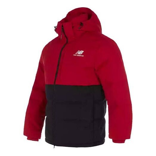 

Куртка ветрозащитный стильный пуховик New Balance, красный