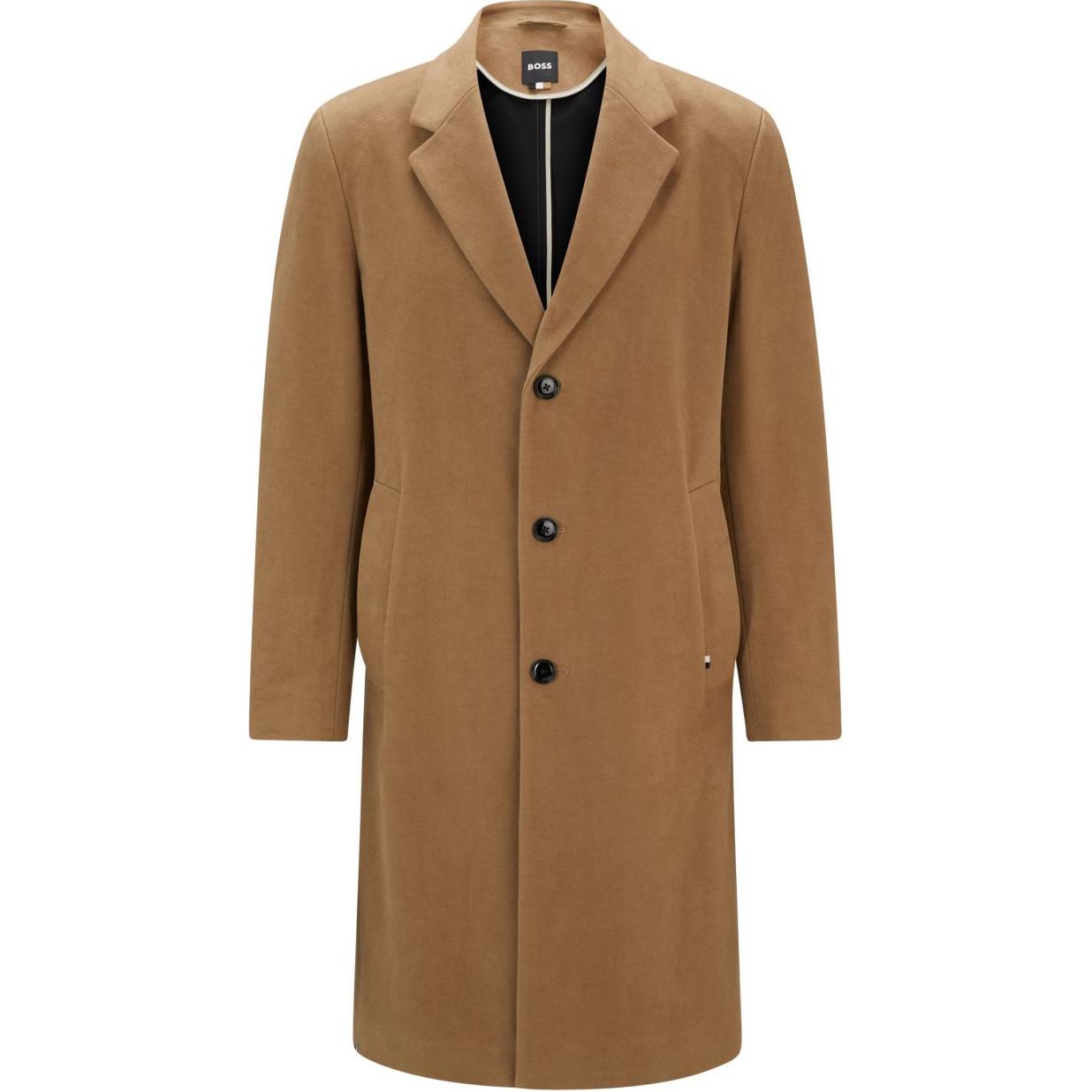 

Пальто мужское бежевое FW24 HUGO BOSS, Бежевый, Пальто мужское бежевое FW24 HUGO BOSS