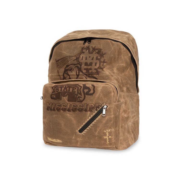 

Рюкзак Cactus Jack by Travis Scott x Mitchell & Ness Mississippi State University Backpack, коричневый