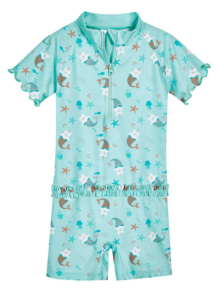 Купальник Playshoes Einhornmeerkatze, бирюзовый