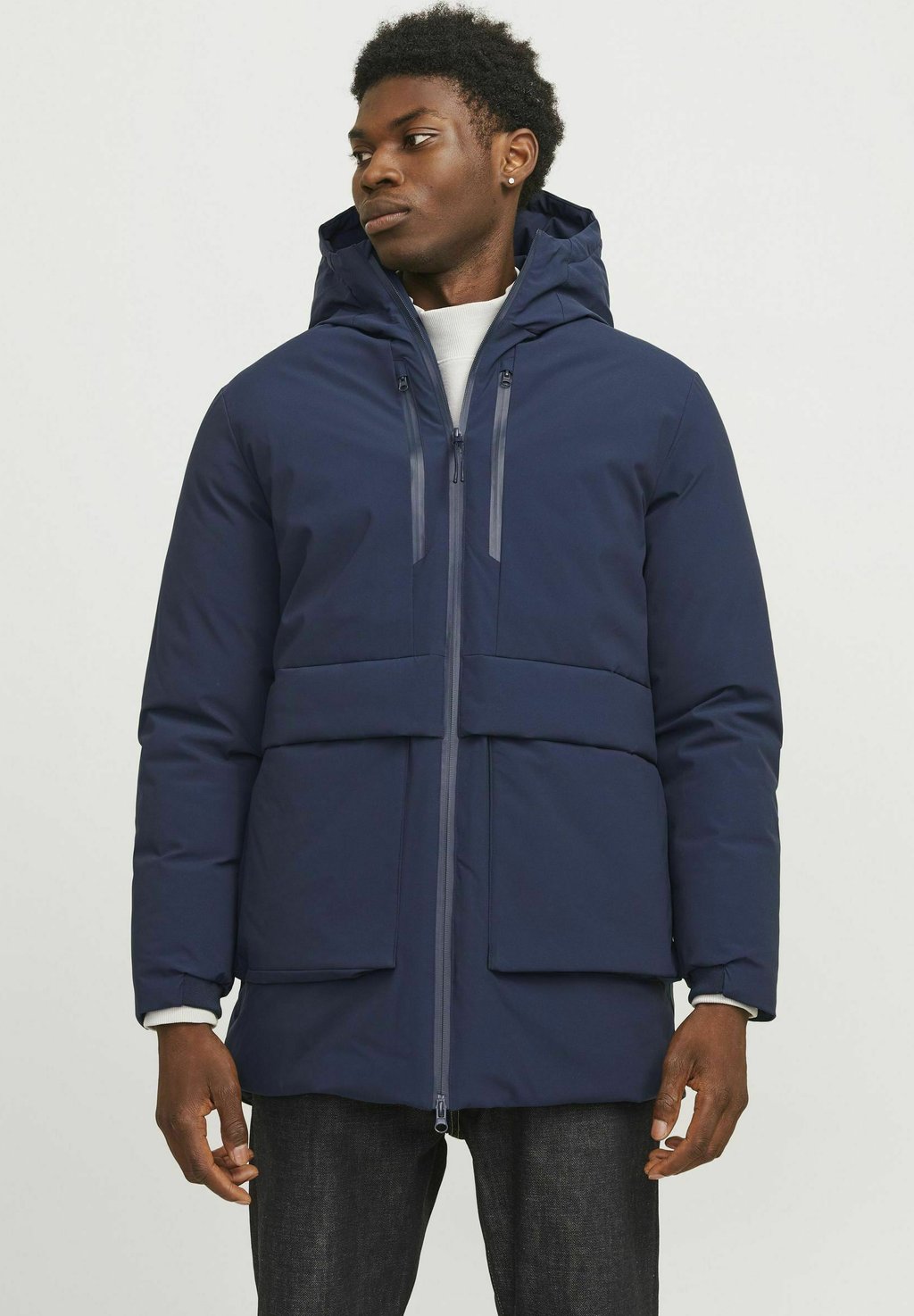 

Зимнее пальто Jack & Jones, темно-синий