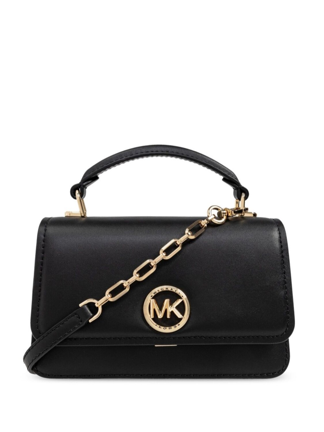 

Michael Kors кожаная сумка-тоут с логотипом, черный