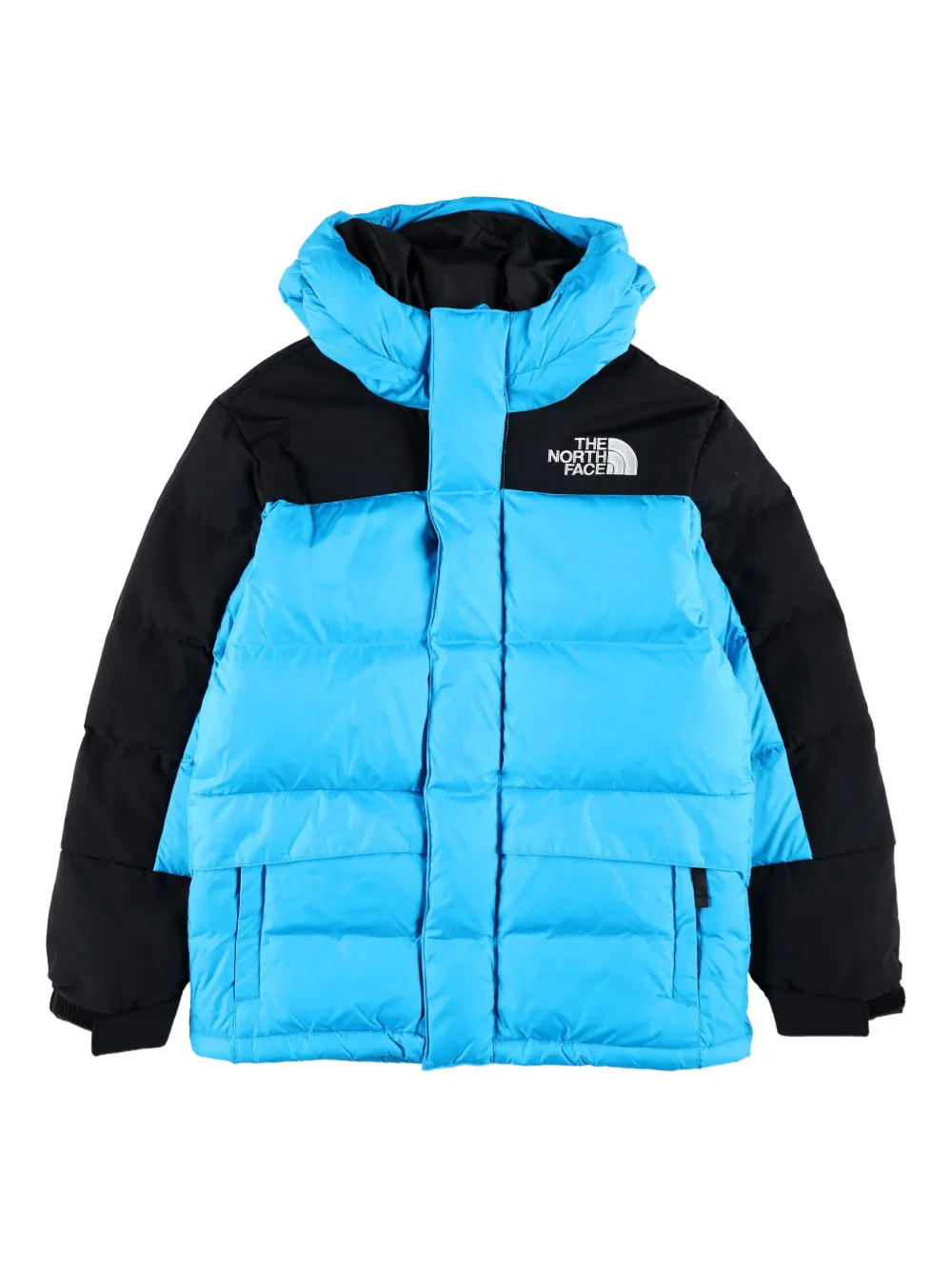 

Стёганое пальто с капюшоном The North Face Kids, синий
