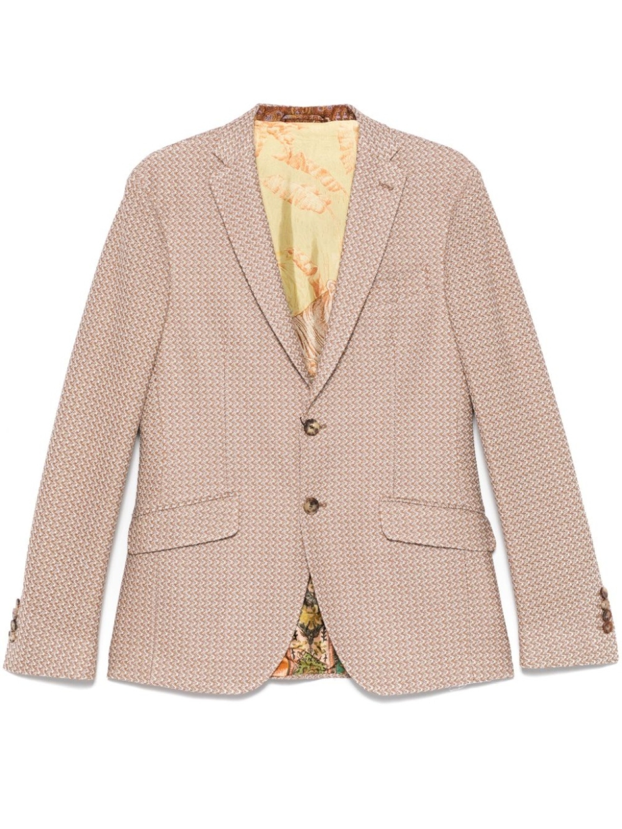 

ETRO однобортный пиджак, нейтральный цвет