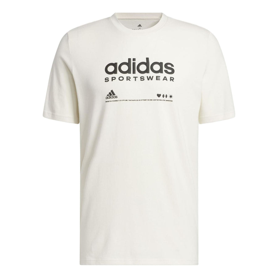 

Футболка adidas Lounge Graphic Tee 'Non Dyed', белый