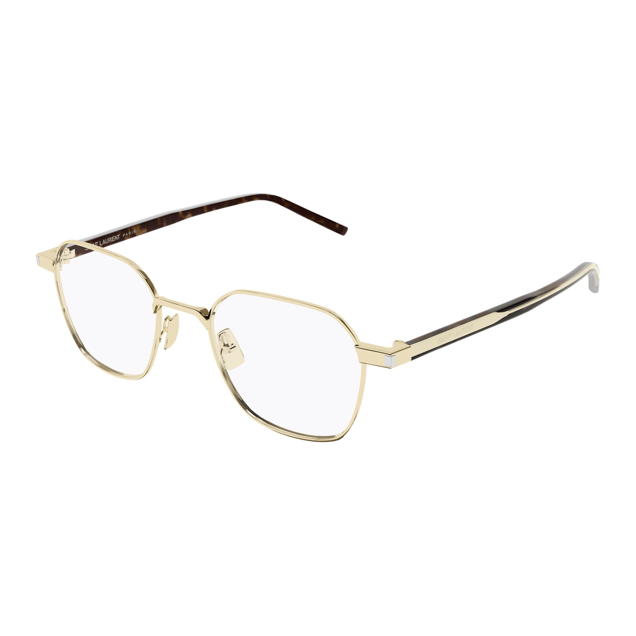 

SAINT LAURENT Металлические очки-кошачий глаз с диоптриями Unisex Gold