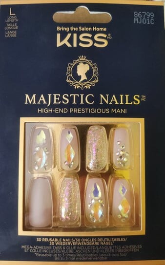 

Искусственные ногти, Majestic Nails Mj01c, L, 30 шт. Kiss