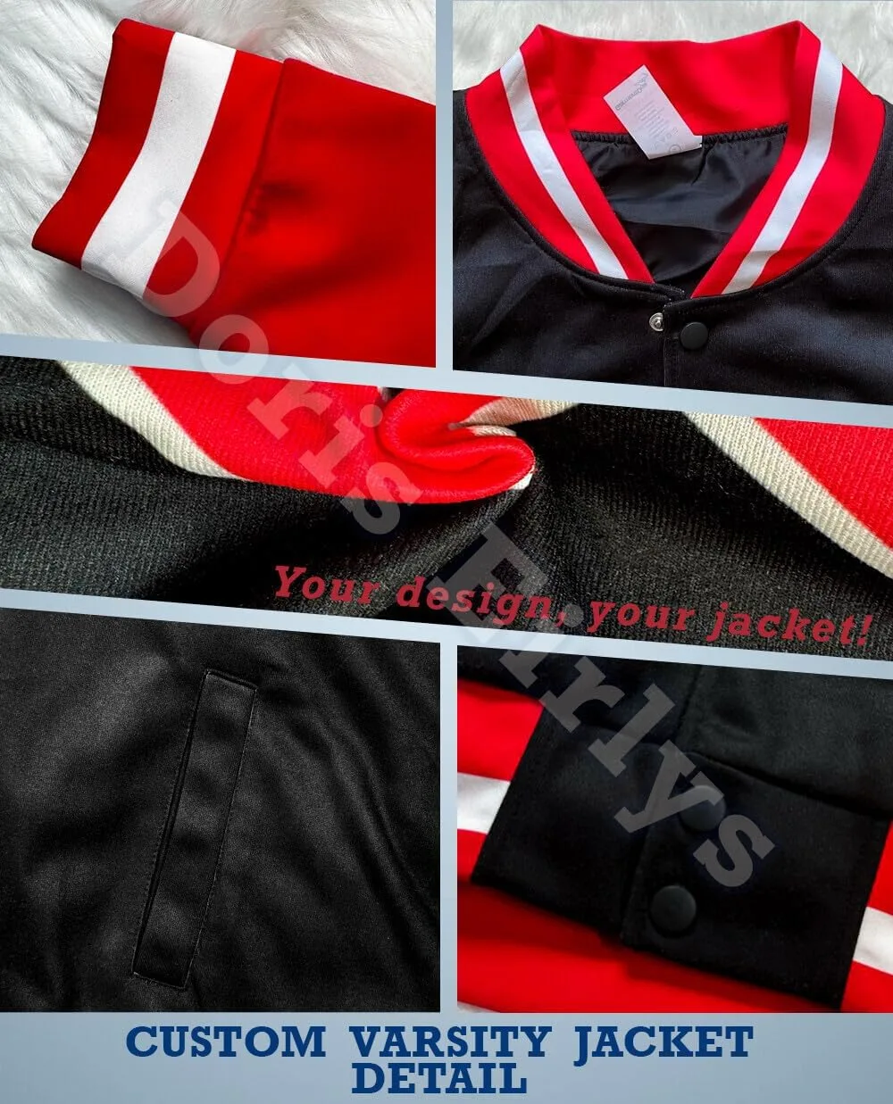 Куртка в стиле Varsity, куртка-бомбер для мужчин, женщин, подростков и детей, с напечатанным и вышитым названием команды, номером и логотипом Generic, черный — фото 4