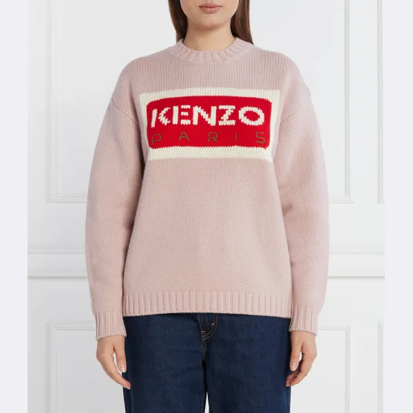 

Шерстяной свитер обычного кроя Kenzo, розовый