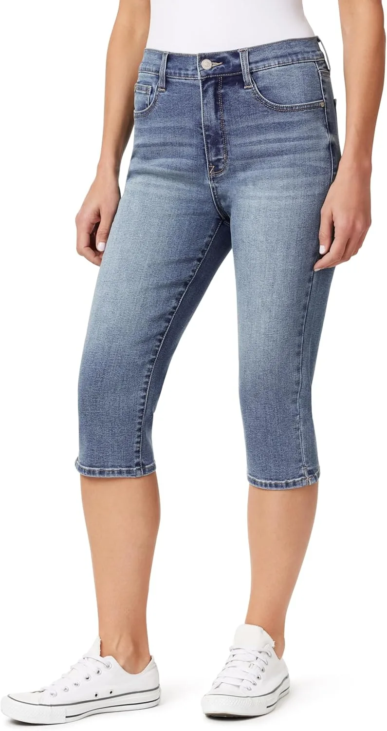 

Джинсы WallFlower Fearless Curvy 17.5" Capri Super High-Rise Insta Vintage Juniors