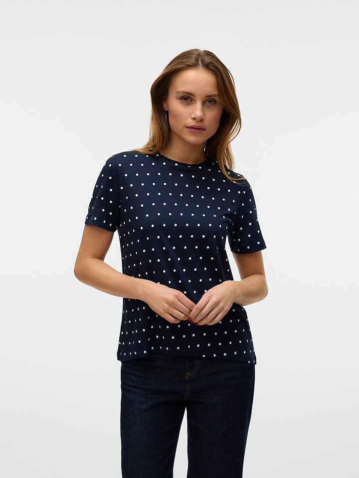 

Футболка Vero Moda, цвет dunkelblau/weiß
