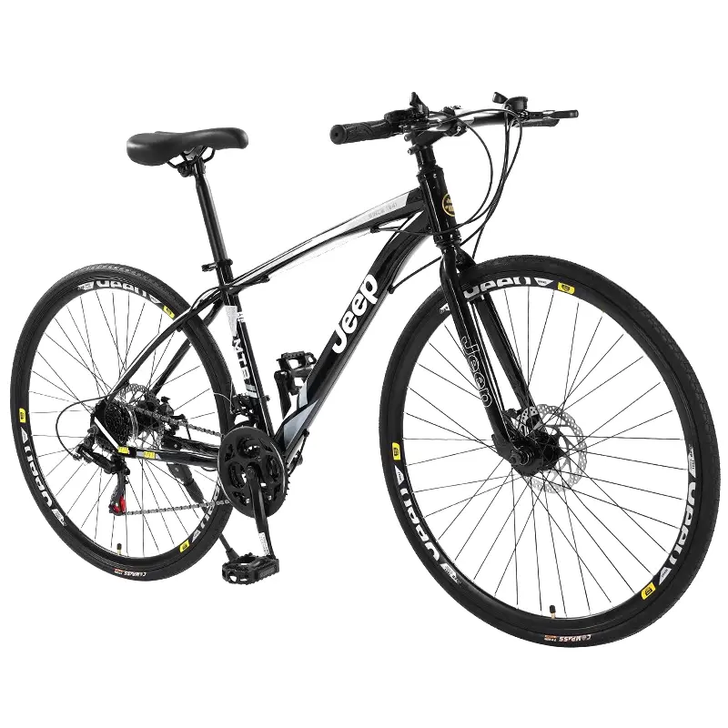 

Шоссейные велосипеды high carbon steel дисковые тормоза для поездок взрослые Jeep, белый