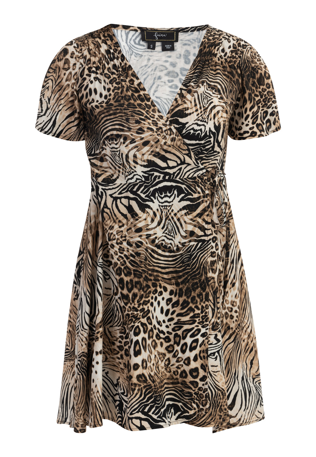 

Платье faina Mini Mit Animal Print, бежевый