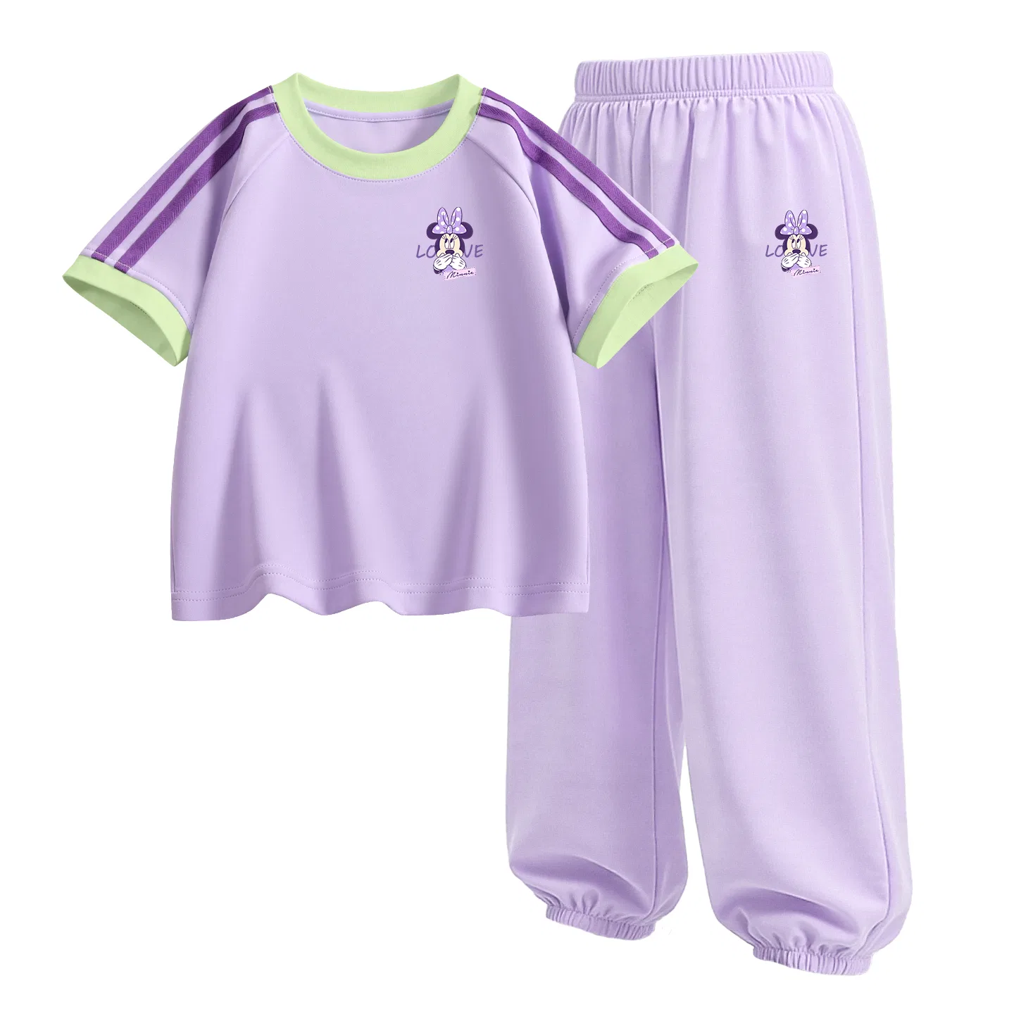 Детский спортивный костюм Casual Sportswear 2 Piece Set Disney, D Label Nini K Lingxiao Purple+D Label Nini K Taro Purple