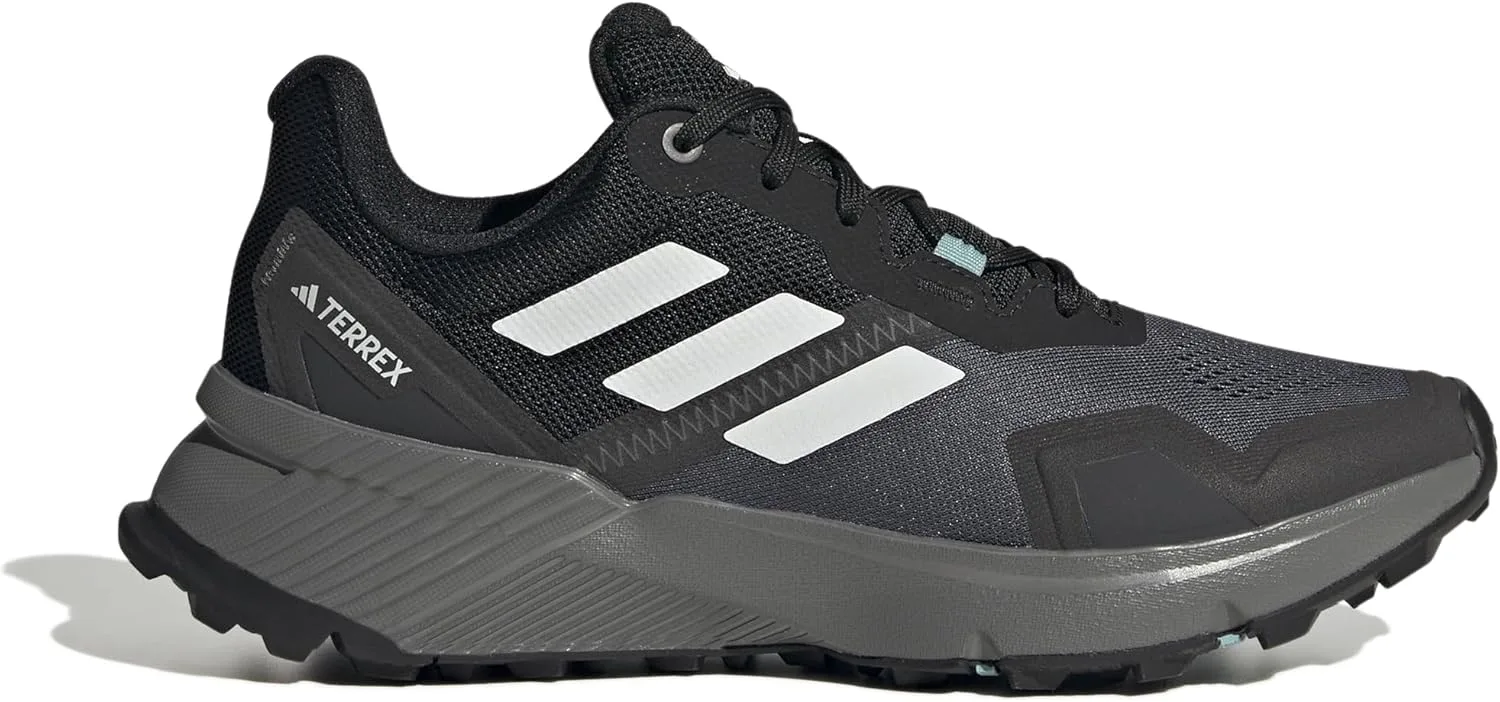 Мужские низкие кроссовки Terrex Soulstride (не для футбола) Adidas, белый/черный/серый — фото 2