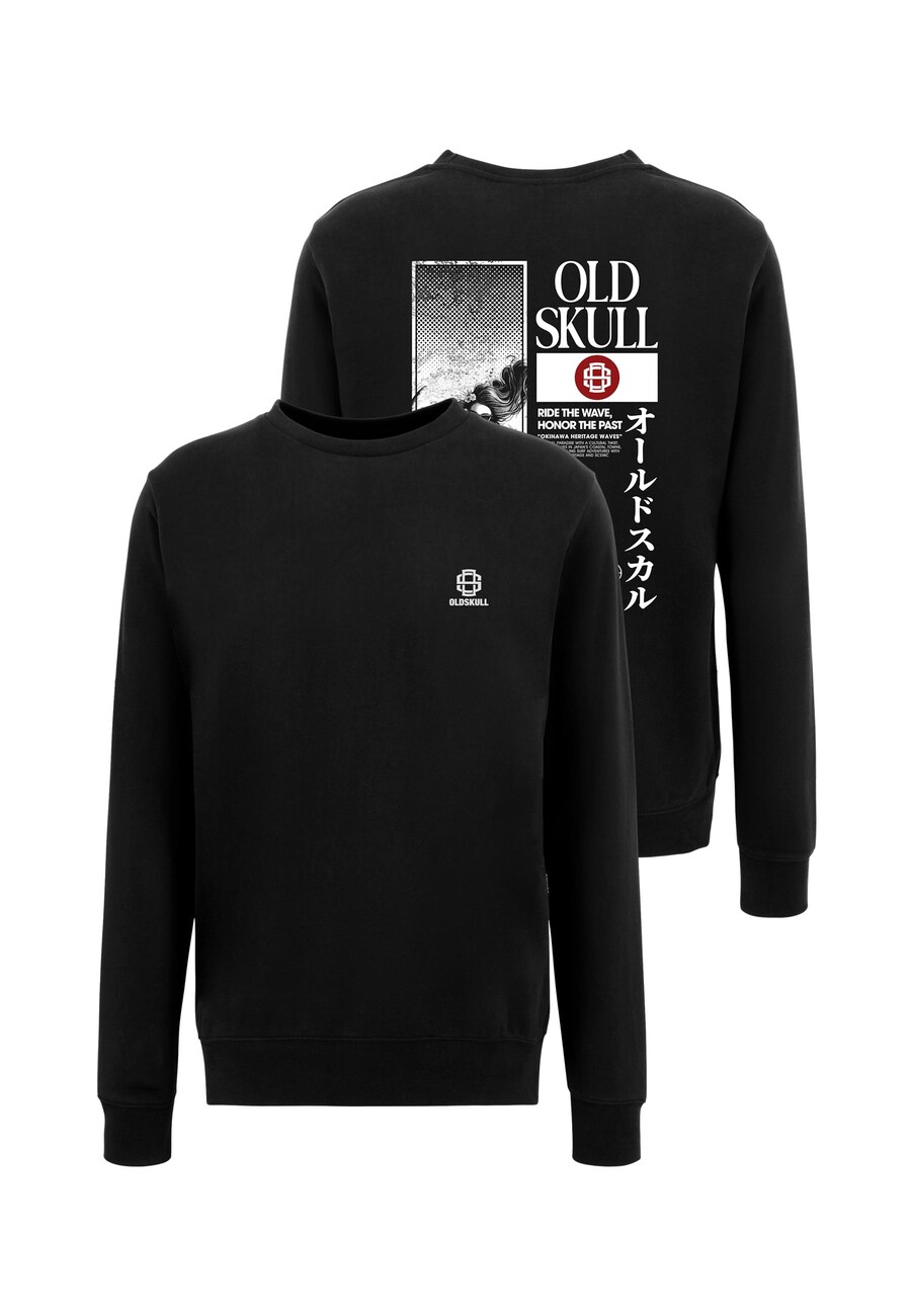

Толстовка Oldskull Asian Lotus Surf Logo Graphic, черный
