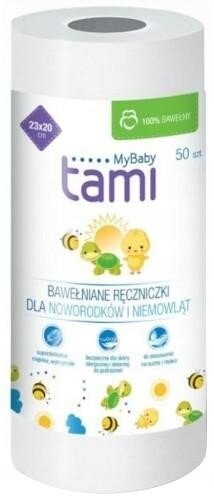 

Хлопковые полотенца для новорожденных и малышей, 50 шт. Tami MyBaby, Colfarm