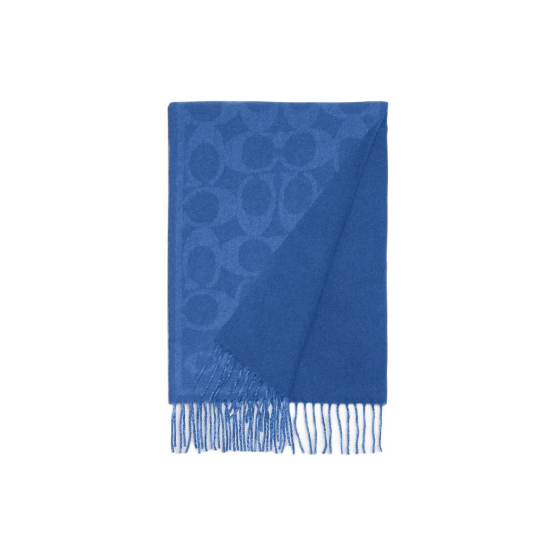 

COACH Кашемировый вязаный шаль синий, Blue