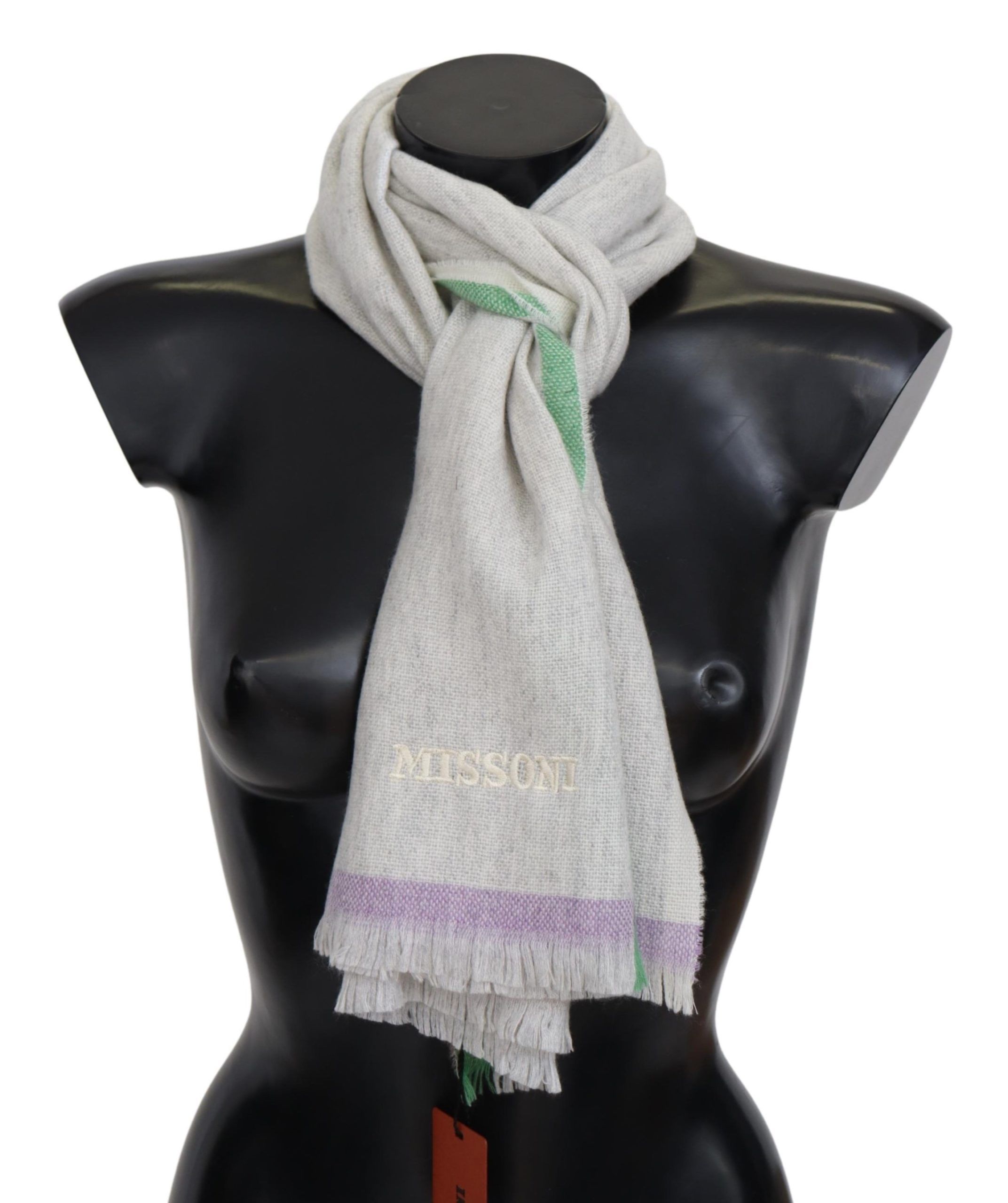 

Шарф с разноцветным кашемировым узором Missoni