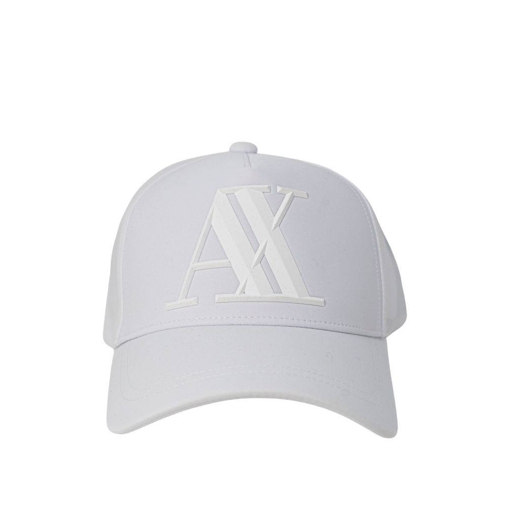

Белые хлопковые шапка и кепка Armani Exchange