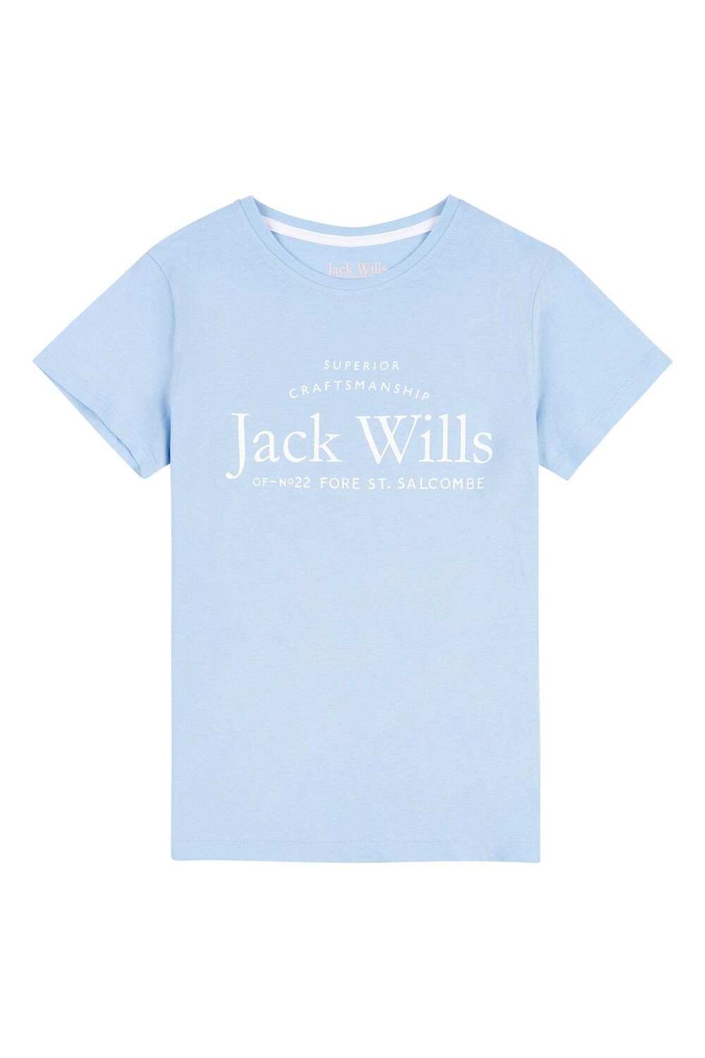 

Синяя футболка с надписью Jack Wills, синий