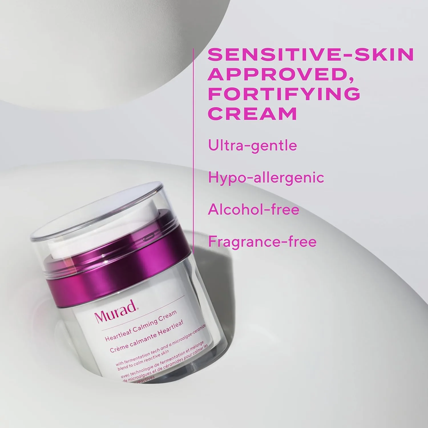 Крем для лица Murad — Heartleaf Calming Cream - нежный увлажняющий с Heartleaf для раздраженной, чувствительной, 50 мл — фото 4