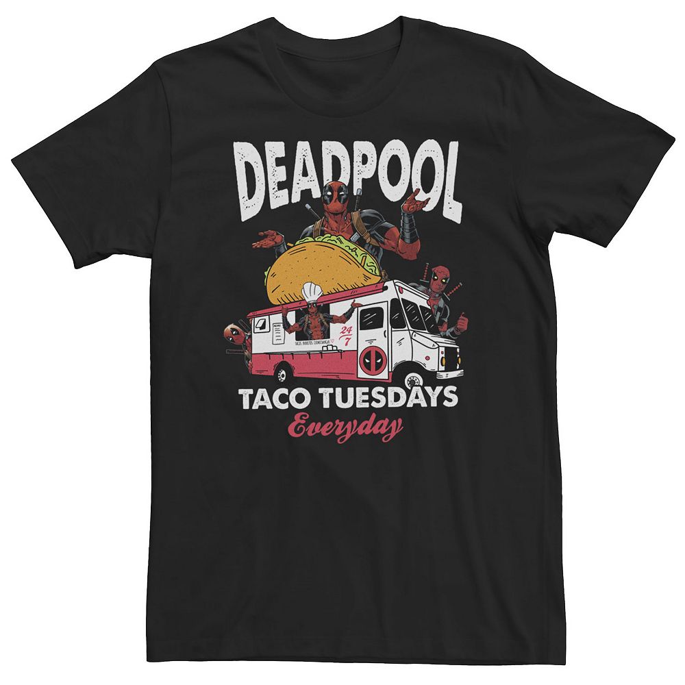 

Футболка Big & Tall Marvel Deadpool "Taco Tuesdays Everyday", черный