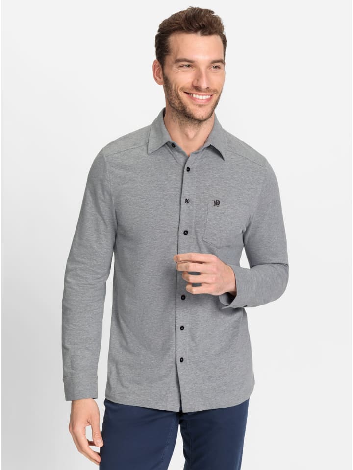 

Рубашка с длинными рукавами серого меланжевого цвета WITT WEIDEN