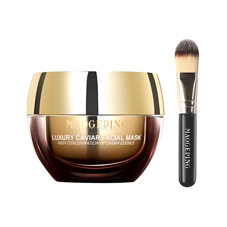 Набор MAOGEPING — Женская маска для лица , Caviar Facial Mask 15g+Skin Nourishing черный Cream 25g[Gift Box Set] — фото 3
