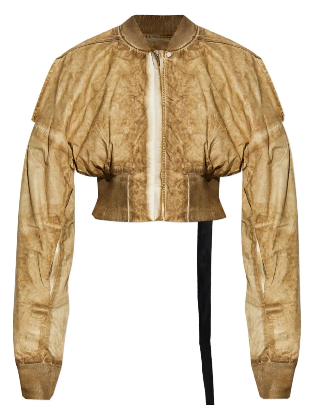 

Укороченная куртка с коллажем Rick Owens DRKSHDW, нейтральный
