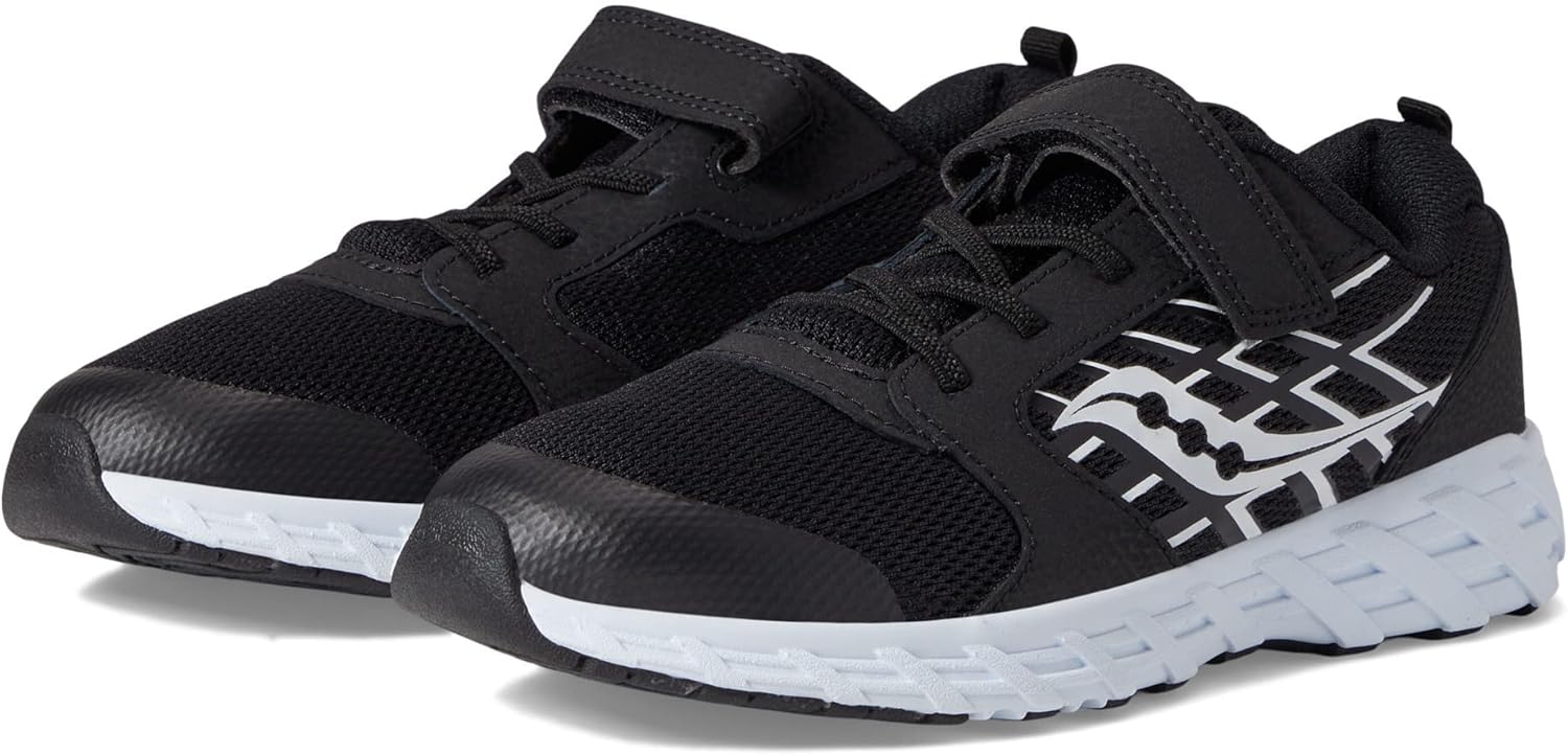 

Saucony Unisex-Child Wind Alternative Closure 2.0, черно-белый
