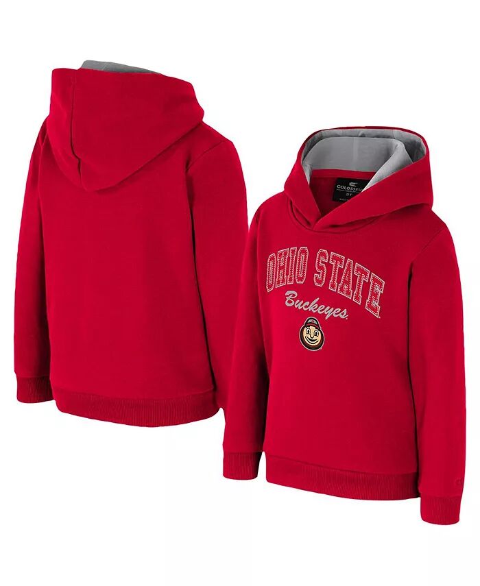 

Толстовка с капюшоном Scarlet Ohio State Buckeyes Centauri для малышей Colosseum