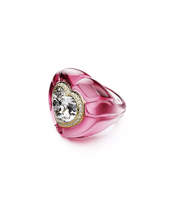 

Коктейльное кольцо Dulcis Heart Swarovski, pink