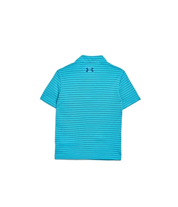 Поло UA Matchplay Stripe Polo Under Armour Kids, Fresco Blue — фото 2