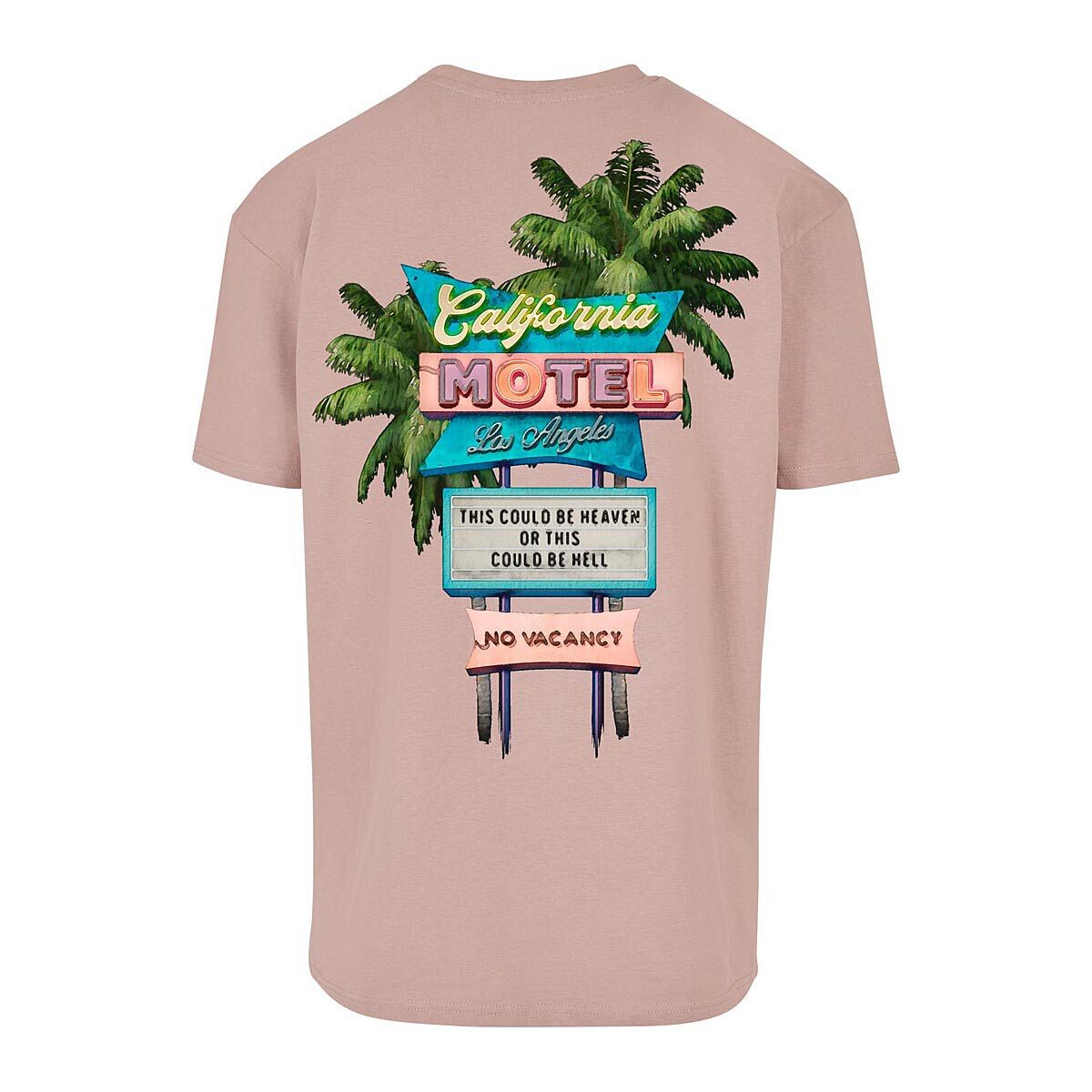 

Футболка California Motel Oversize T-Shirt Mister Tee, цвет Dämmerungsrosa