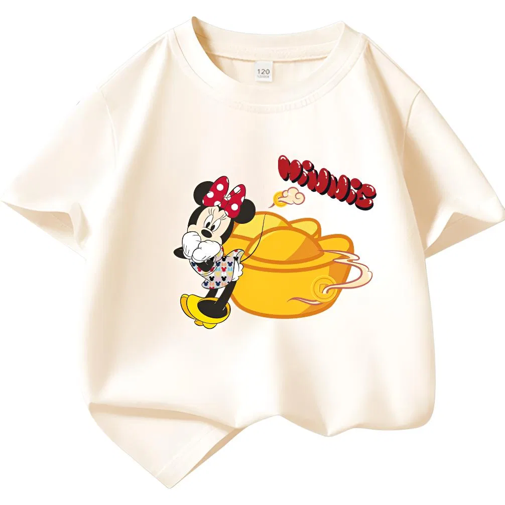 Футболка детская с Микки Маусом Disney бежевая