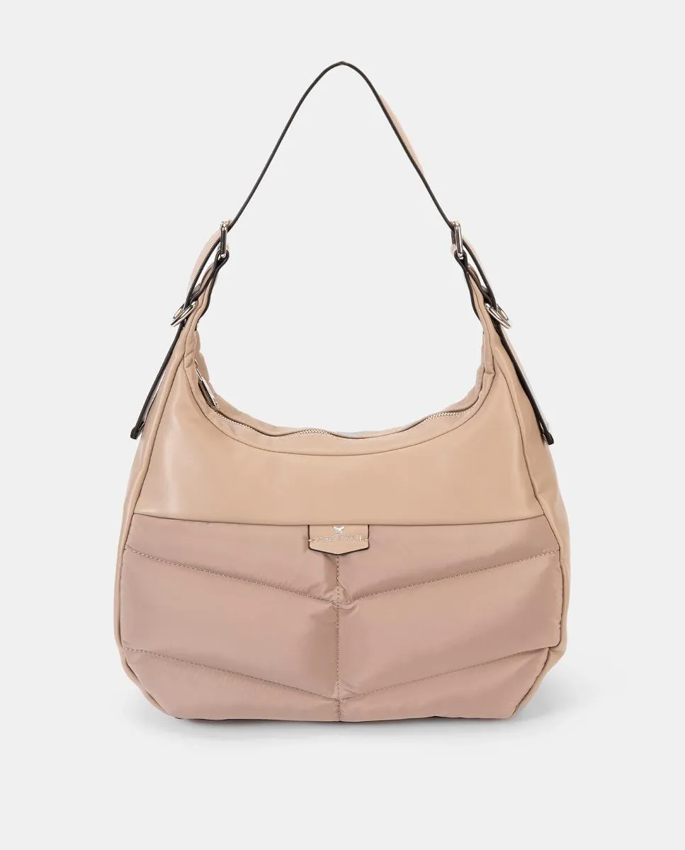 

Стеганая сумка-хобо Pepe Moll, светло-розовый