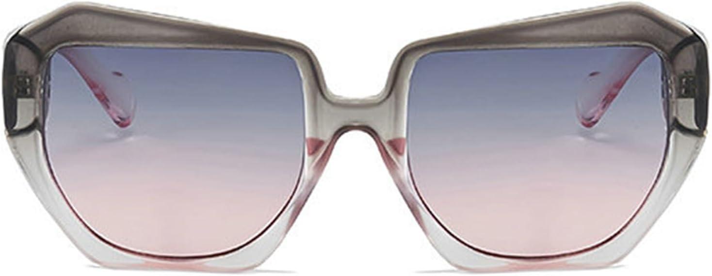 

Willochra — большие квадратные солнцезащитные очки неправильной формы, стильные градиентные очки для активного отдыха на открытом воздухе для женщин, модные разноцветные очки, Purple