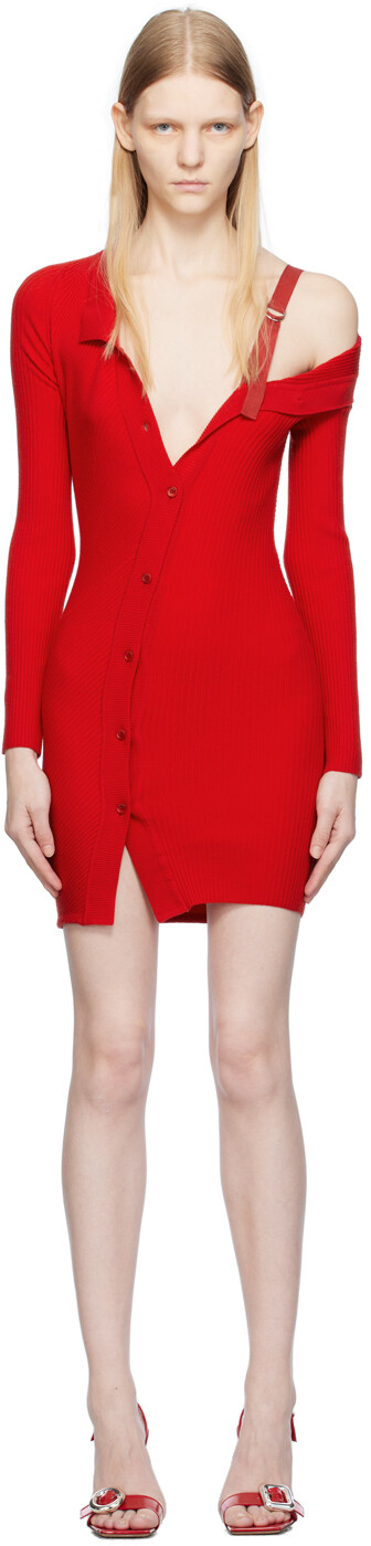 

Красный - Мини-платье Le Chouchou La Robe Maille Colin Jacquemus