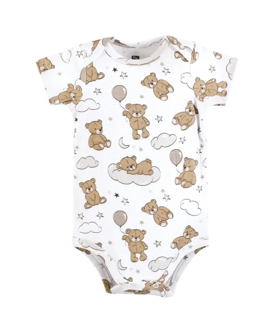 Комплект из трех мягких хлопковых боди Hudson Baby, Dreamy Teddy — фото 4