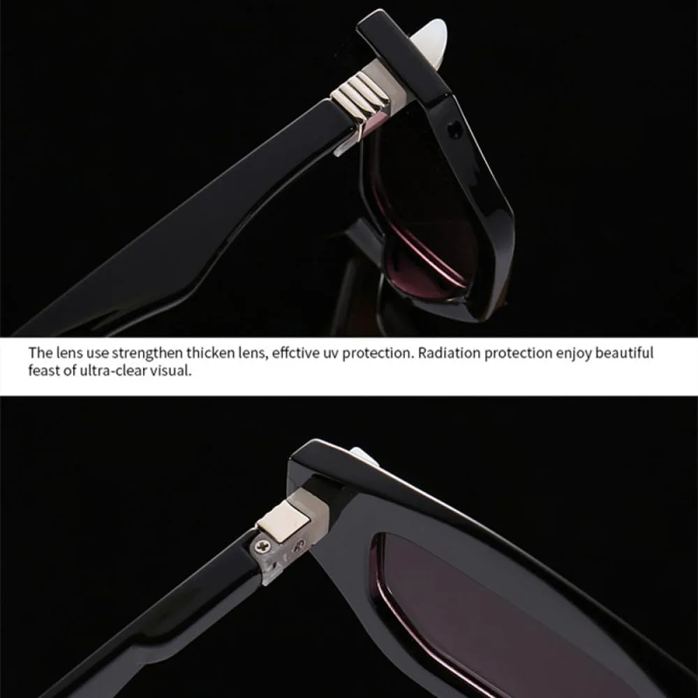 

Солнцезащитные очки Polygon 2027 для женщин, градиентные оттенки, защита от УФ-излучения UV400, модные солнцезащитные очки с заклепками MTZJH, Brown Leopard Brown