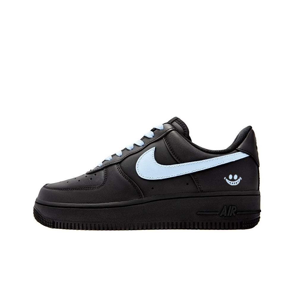 Кроссовки Nike Air Force 1 Skateboarding Shoes Women's Low-top Blue/black, черный