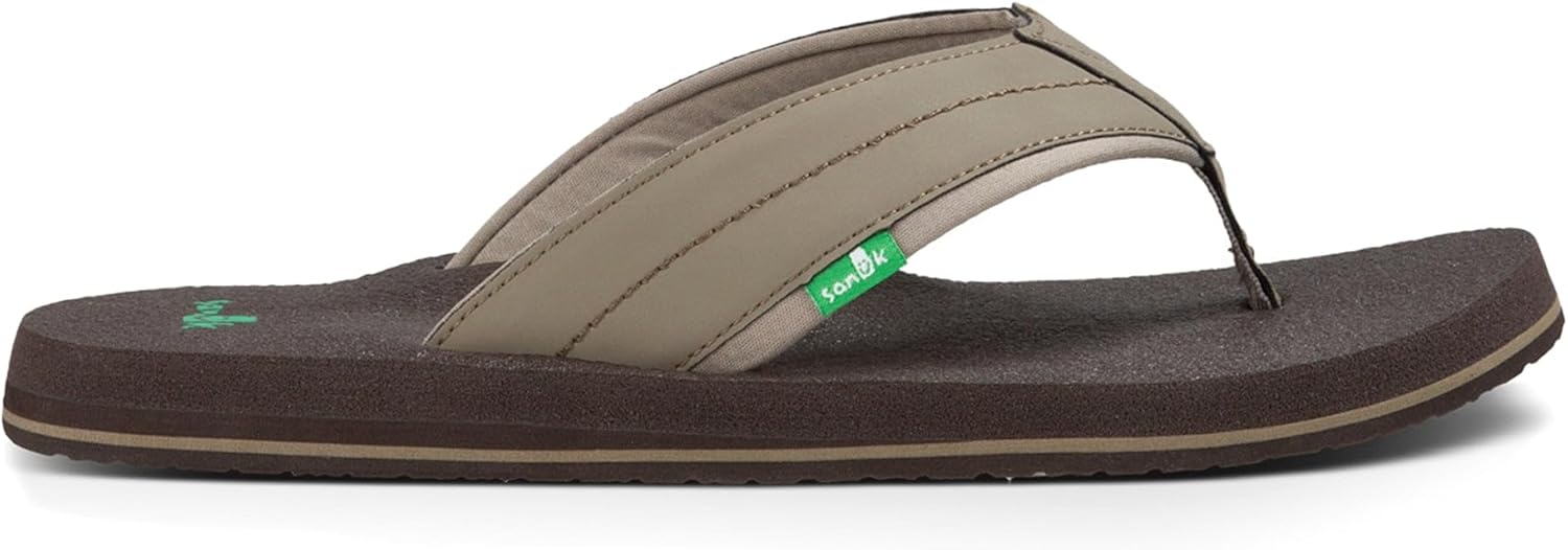 Sanuk Mens Beer Cozy 2 | Flip Flops for Men | Mens Сандалии | Beach Сандалии | Supportive & Lightweight | Memory Foam Footbed — фото 2