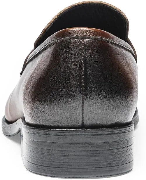 Лоферы из натуральной кожи, Full-Grain Leather Penny Loafers, Dark Brown FIAVOM — фото 4