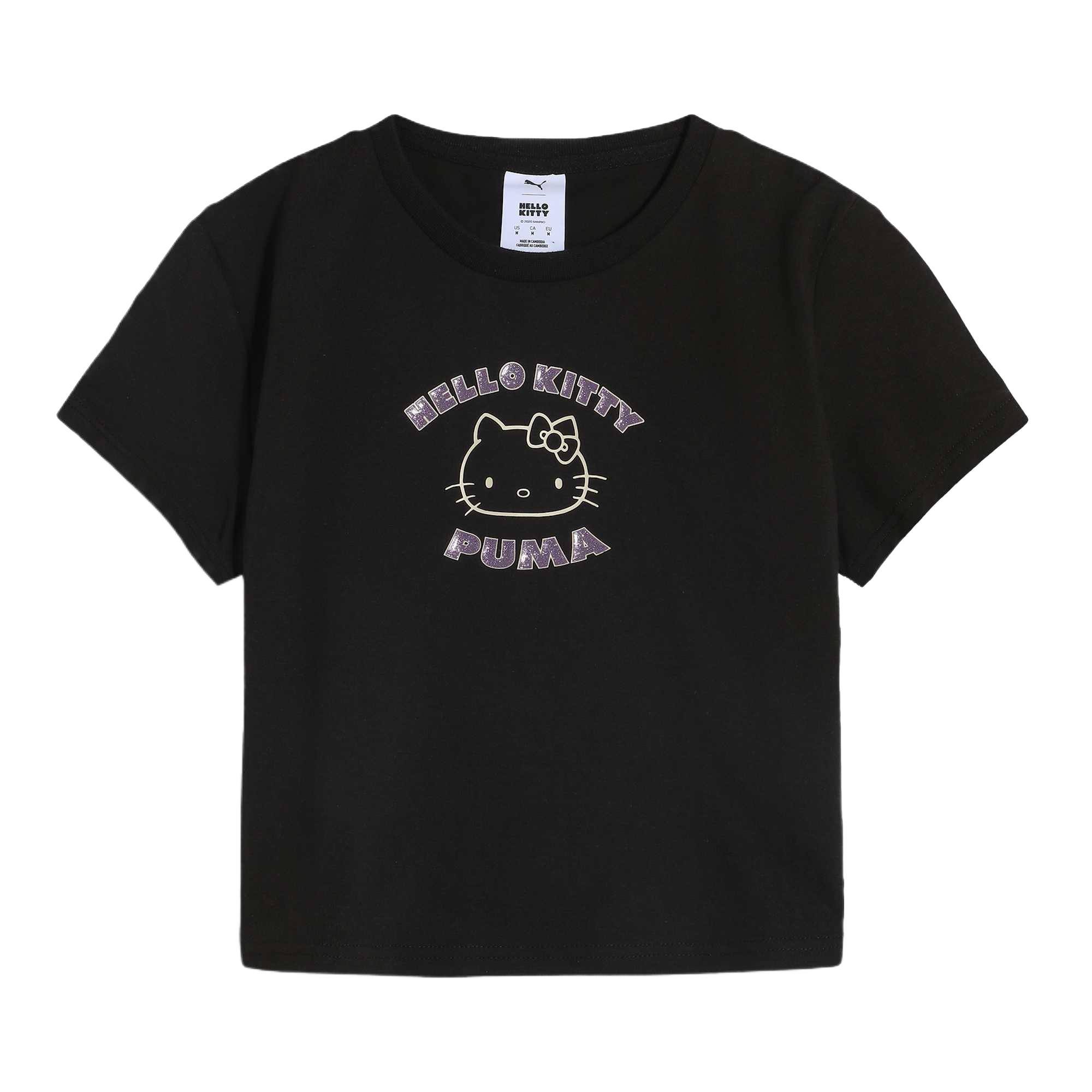 

PUMA Футболка с принтом Hello Kitty женская black, Черный, PUMA Футболка с принтом Hello Kitty женская black