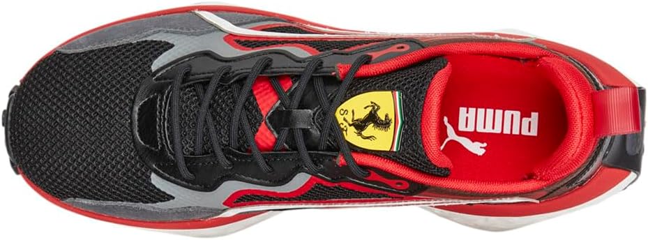Мужские кроссовки PUMA Scuderia Ferrari Xetic Sculpt на шнуровке, повседневные - черные — фото 4