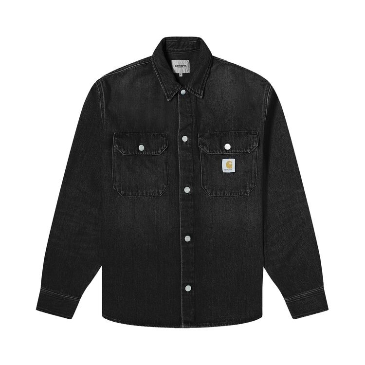 

Куртка Carhartt WIP Harvey Shirt Jacket Black, черный