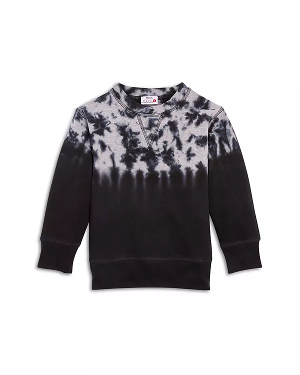 

Детская толстовка с инженерным принтом в стиле тай-дай для малышей. Mish Mish, серый