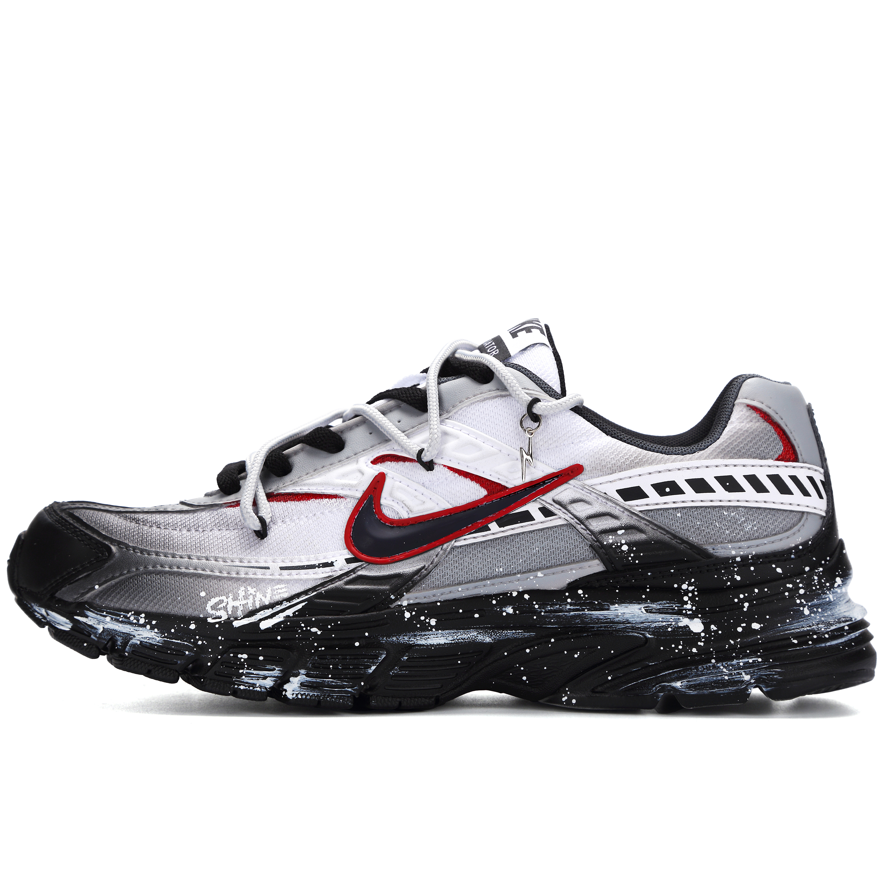 

Nike Кроссовки Initiator Low Top Casual City Commute для бега по городу, мужские, черные, белые, серые