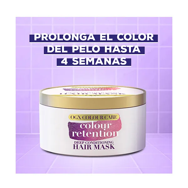 Увлажняющая маска для окрашенных волос Colour Retention Ogx, 300 ml — фото 2